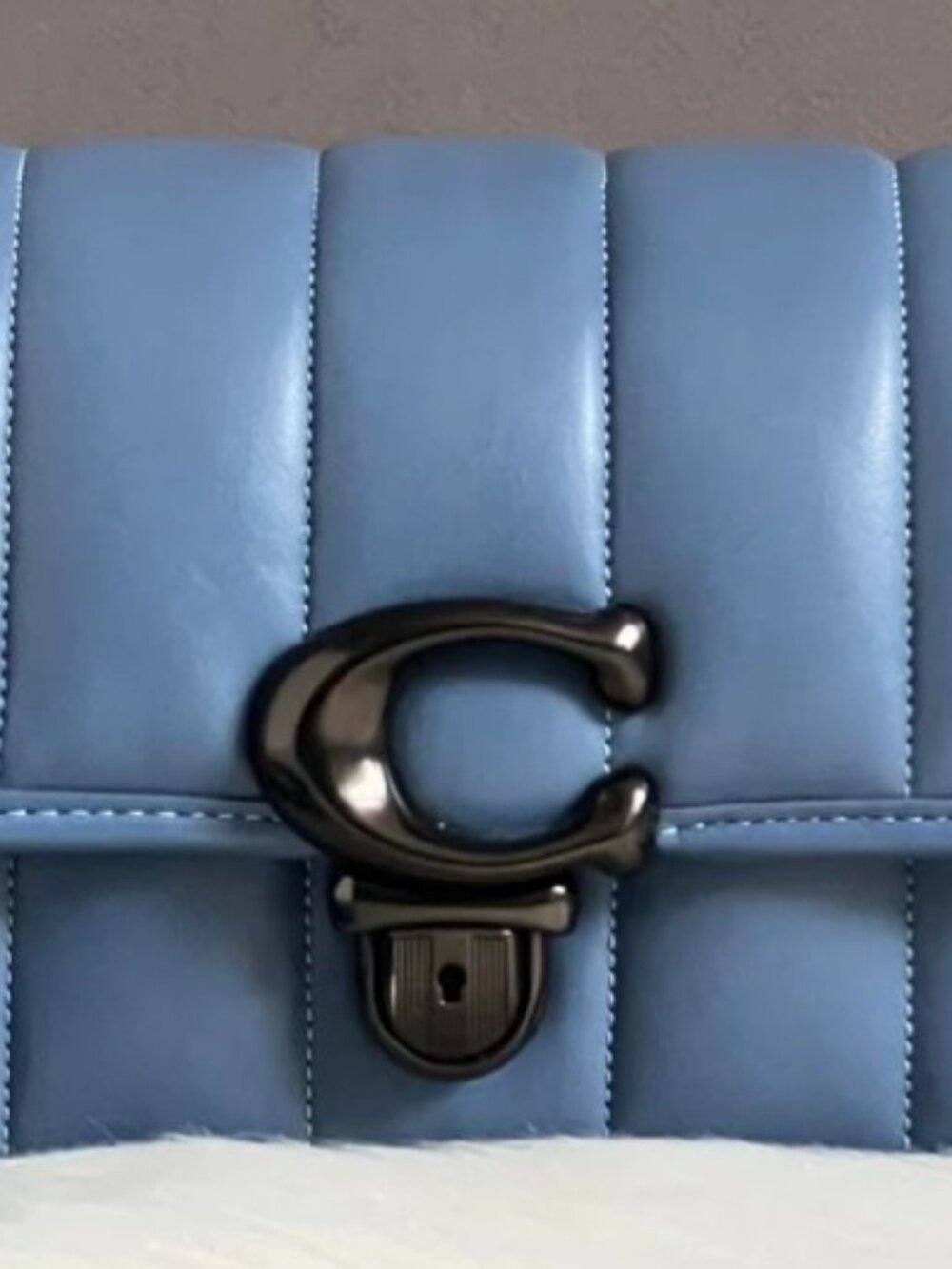 * Best Price Online* RARE COACH STUDIO Purse 19 Quilted Glacier + 2  Straps NWOT - Picture 4 of 7